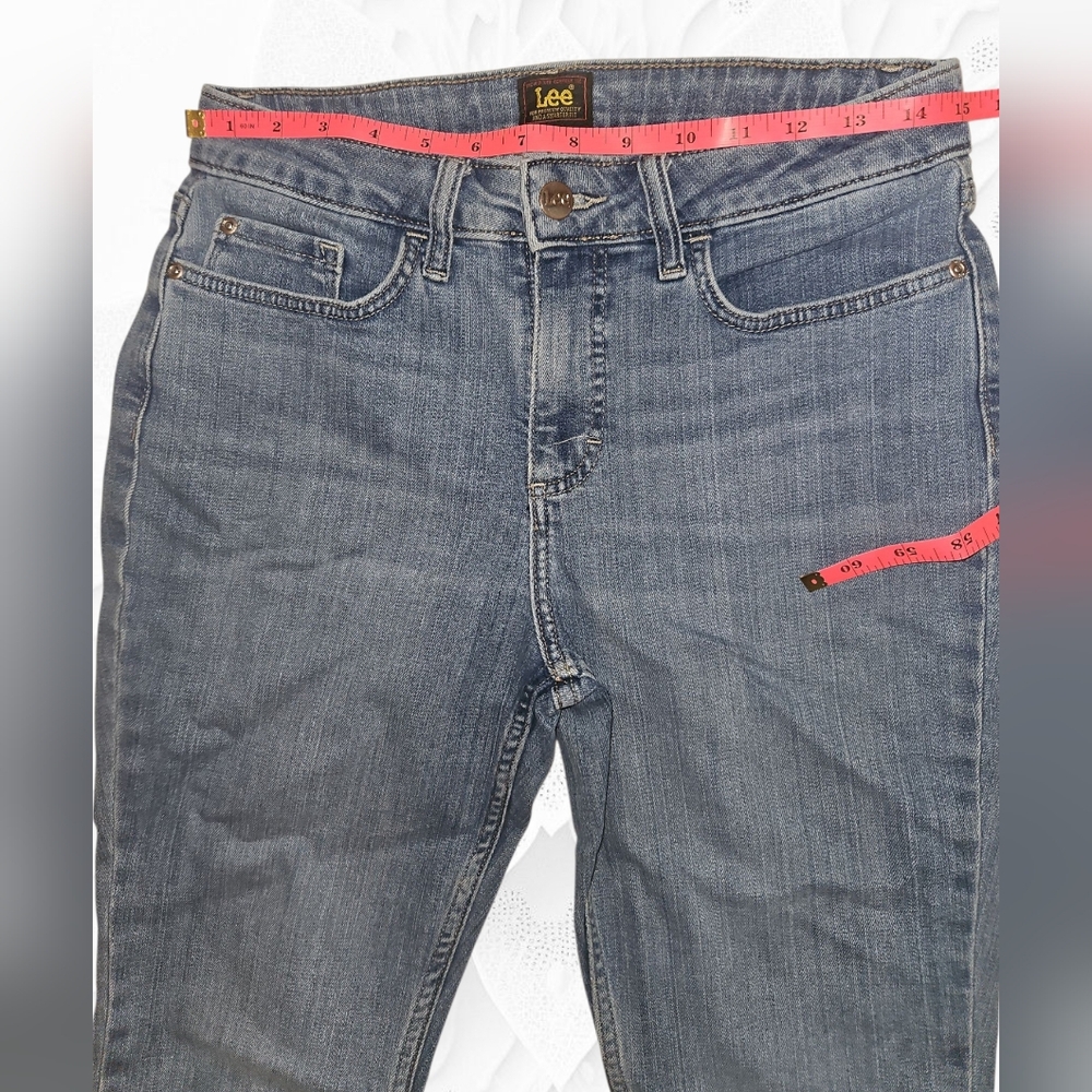 Lee Women's Classic Bootleg Jeans - Dark Blue - Picture 3 of 7